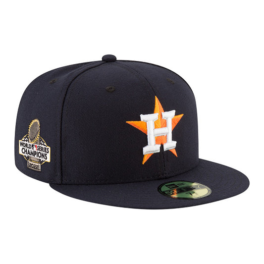 Houston Astros New Era 2022 MLB WORLD SERIES CHAMPIONS On-Field 59FIFTY Fitted Hat - Navy