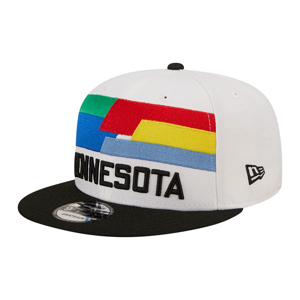 Minnesota Timberwolves New Era NBA 2022-23 CITY EDITION 9Fifty Snapback Hat - White/Black