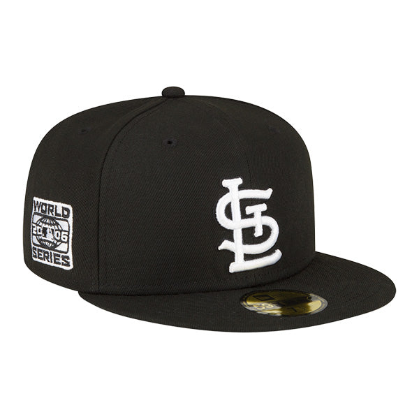 St.Louis Cardinals New Era 2006 World Series Exclusive 59Fifty Fitted Hat -Black/White