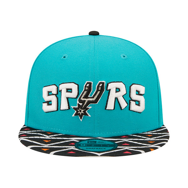 San Antonio Spurs New Era NBA 2022-23 CITY EDITION 9Fifty Snapback Hat - Teal/Black