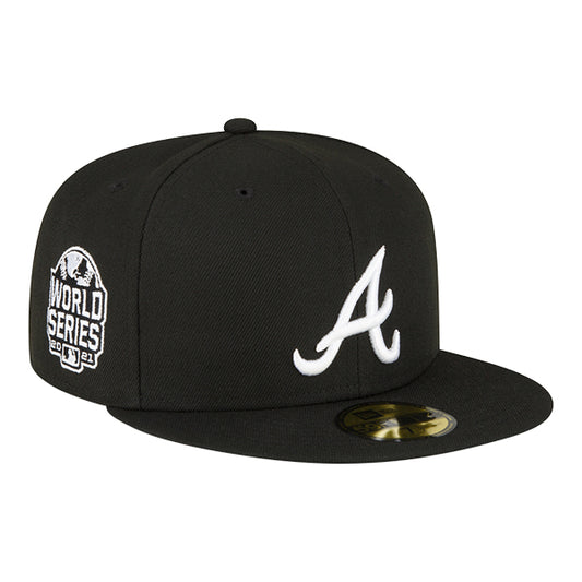 Atlanta Braves New Era 2021 World Series Exclusive 59Fifty Fitted Hat -Black/White