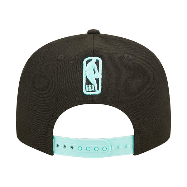 Charlotte Hornets New Era NBA 2022-23 CITY EDITION Alternate 9Fifty Snapback Hat - Black/Gold/Mint