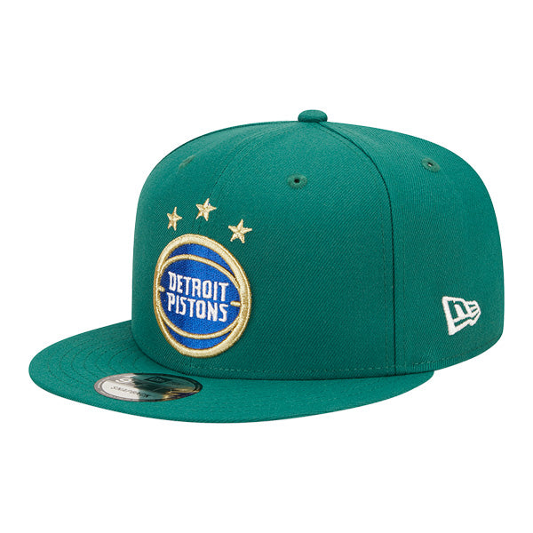 Detroit Pistons New Era NBA 2022-23 CITY EDITION Alternate 9Fifty Snapback Hat - Green/Royal/Gold