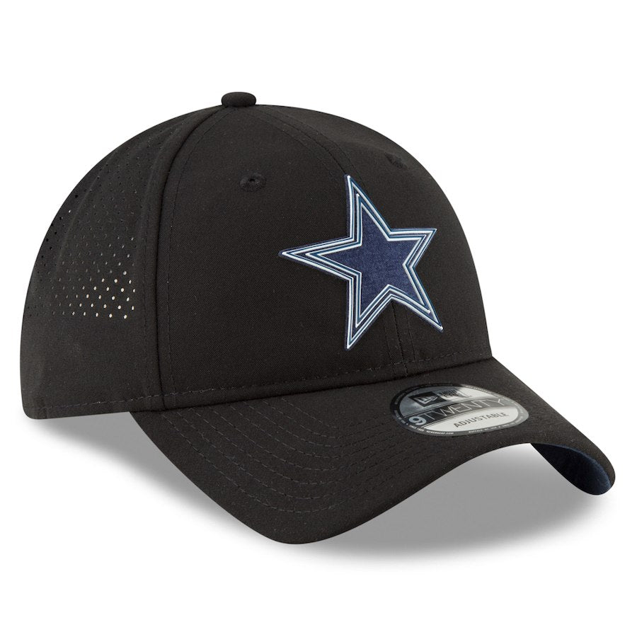 Dallas Cowboys New Era 2018 Training Camp 9Twenty Adjustable Dad's Hat - Black