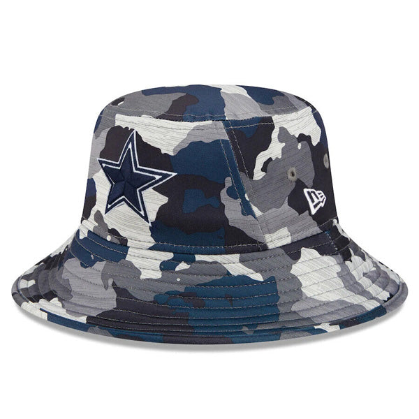 Dallas Cowboys New Era Official 2022 NFL Training Camp Bucket Hat - Camo