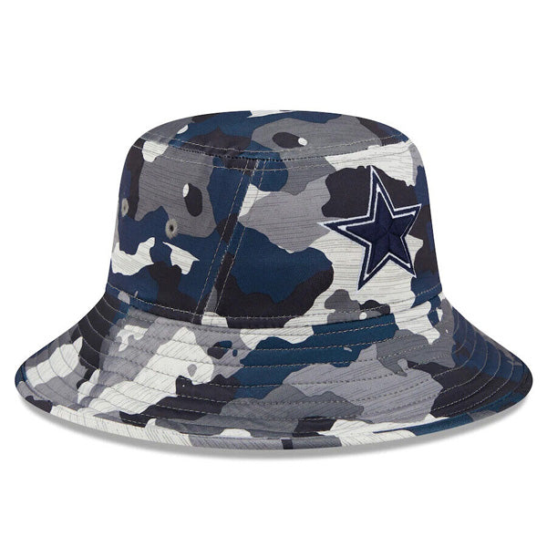 Dallas Cowboys New Era Official 2022 NFL Training Camp Bucket Hat - Camo