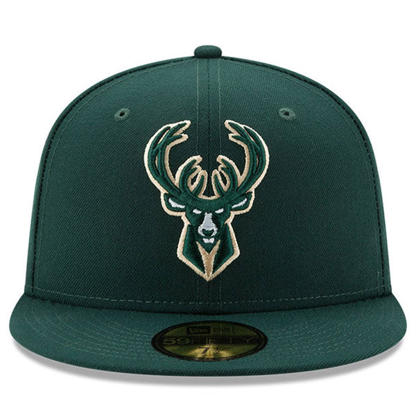 Milwaukee Bucks New Era 2021 NBA Finals Bound Sidepatch 59FIFTY Fitted Hat - Pine