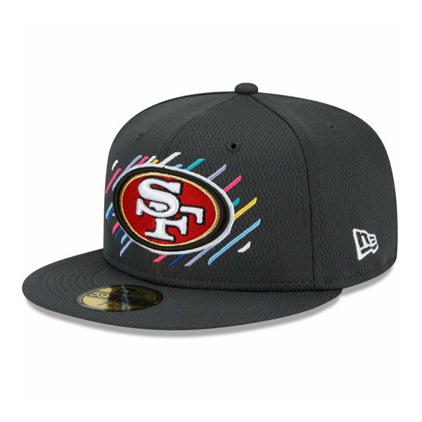 San Francisco 49ers New Era NFL 2021 CRUCIAL CATCH 59FIFTY Fitted Hat - Charcoal