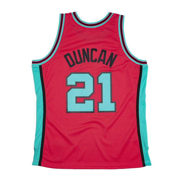 Tim Duncan 1998-99 San Antonio Spurts Mitchell & Ness HWC RELOAD Swingman Jersey - Pink