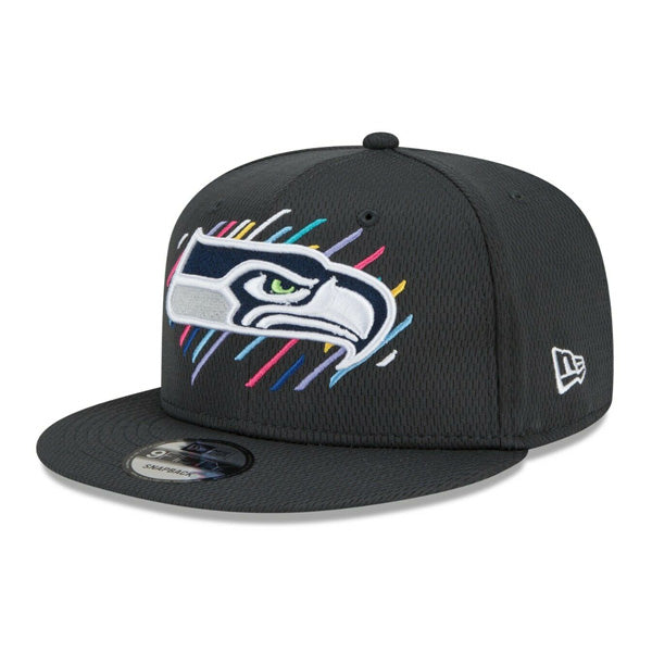 Seattle Seahawks New Era 2021 NFL Crucial Catch 9Fifty Snapback Adjustable Hat - Charcoal