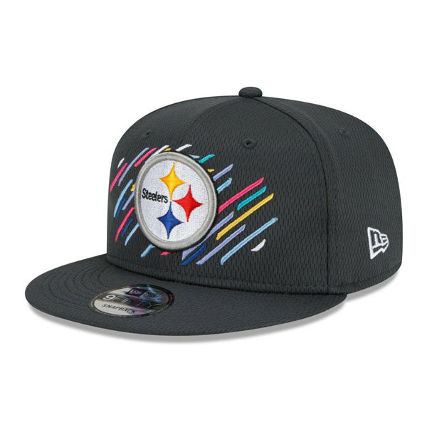 Pittsburgh Steelers New Era 2021 NFL Crucial Catch 9Fifty Snapback Adjustable Hat - Charcoal