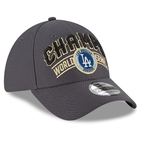 Los Angeles Dodgers New Era 2020 World Series Champions Locker Room 39THIRTY Flex Hat - One Size