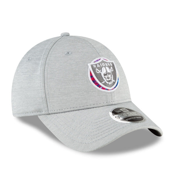 Las Vegas Raiders New Era 2020 NFL Crucial Catch Coaches 9FORTY Snapback Hat - Heather Gray