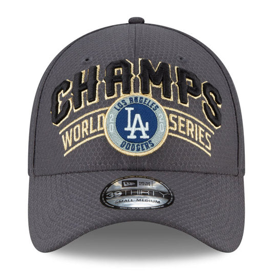 Los Angeles Dodgers New Era 2020 World Series Champions Locker Room 39THIRTY Flex Hat - One Size