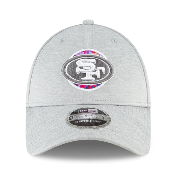 San Francisco 49ers New Era 2020 NFL Crucial Catch Coaches 9FORTY Snapback Hat - Heather Gray