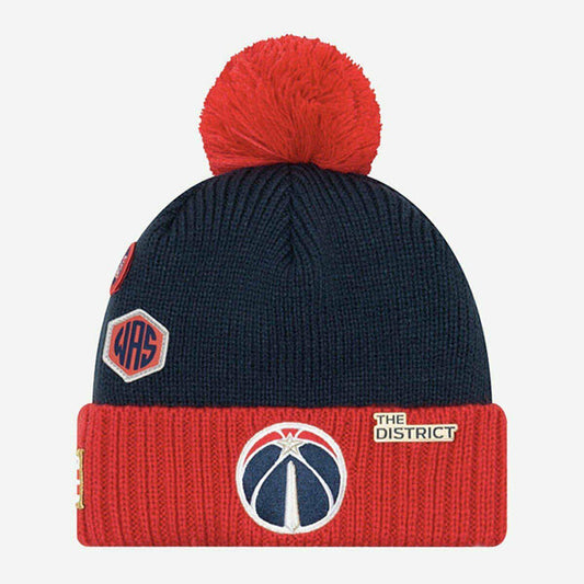 Washington Wizards New Era 2018 DRAFT KNIT Cuffed Knit NBA Hat - Navy/Red