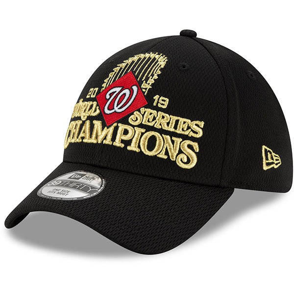 Washington Nationals New Era 2019 World Series Champions Locker Room 39THIRTY Flex Hat - Black
