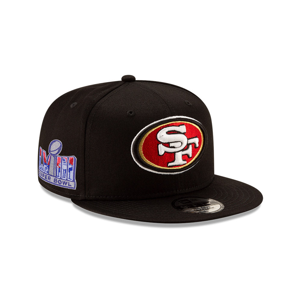 San Francisco 49ers New Era Super Bowl LVIII Side Patch 9FIFTY Snapback Hat - Black