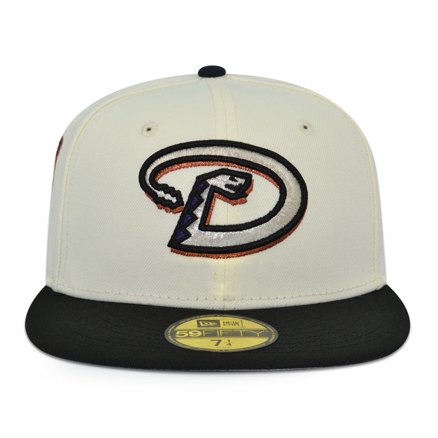 Arizona Diamondbacks "WHAT THE DAY BACKS??!!" Exclusive New Era 59Fifty Fitted Hat - Chrome/Black