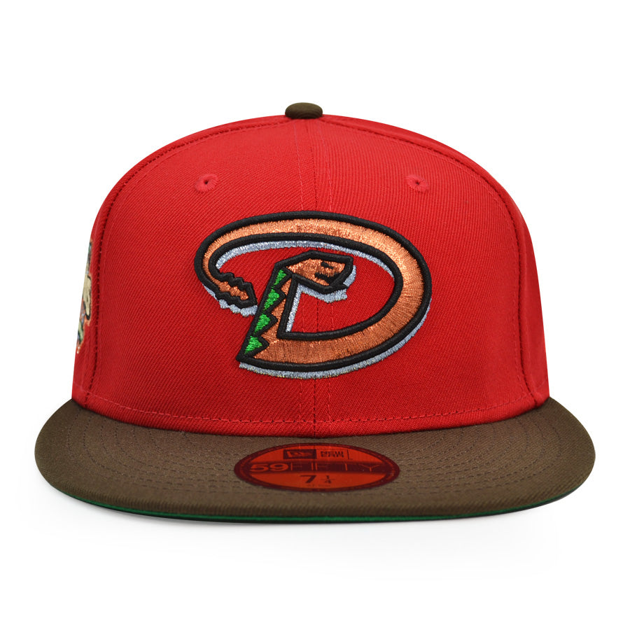 Arizona Diamondbacks 20th Anniversary Exclusive New Era 59Fifty Fitted Hat -Scarlet/Walnut