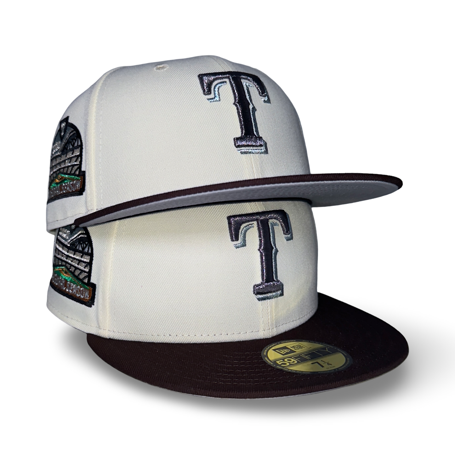 Texas Rangers "ICE T" Exclusive New Era 59Fifty Fitted Hat - Chrome/Burntwood