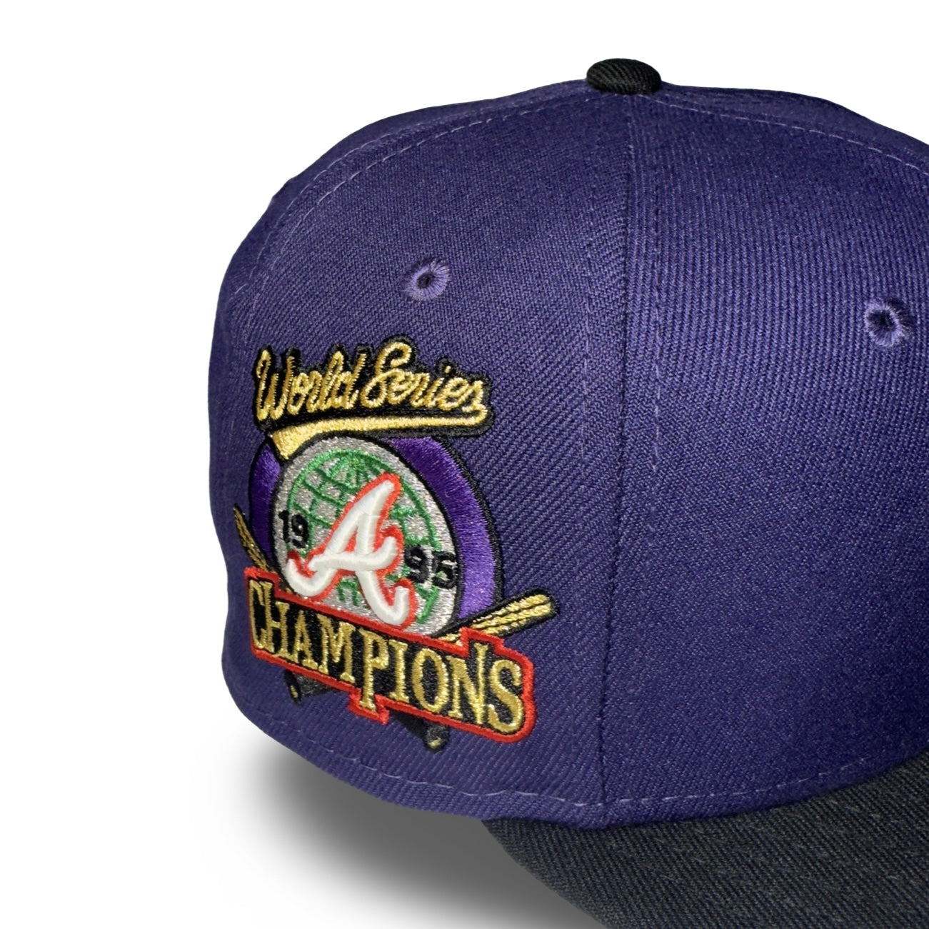 Atlanta Braves "BIG BODY" Exclusive New Era 59Fifty Fitted Hat - Purple/Black