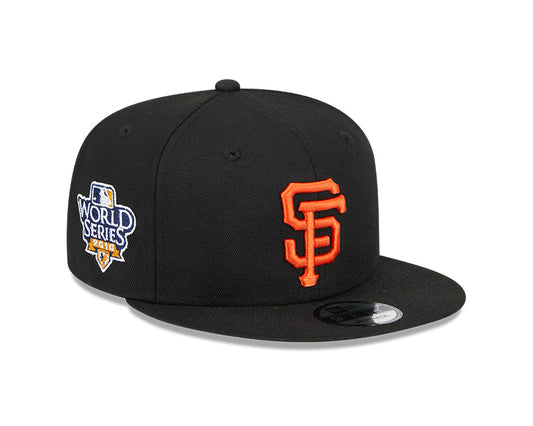 San Francisco Giants Exclusive New Era 2010 World Series PATCH-UP Snapback Hat - Black