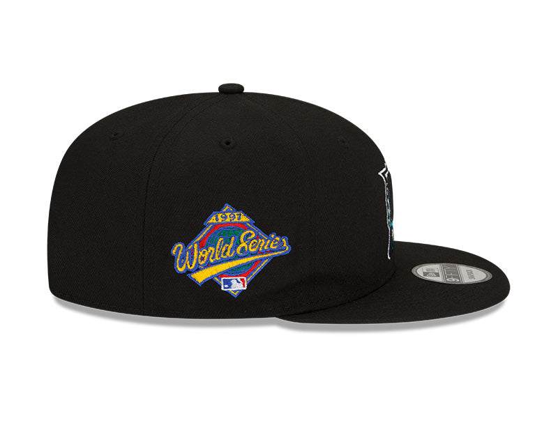 Florida Marlins Exclusive New Era 1997 World Series PATCH-UP Snapback Hat - Black