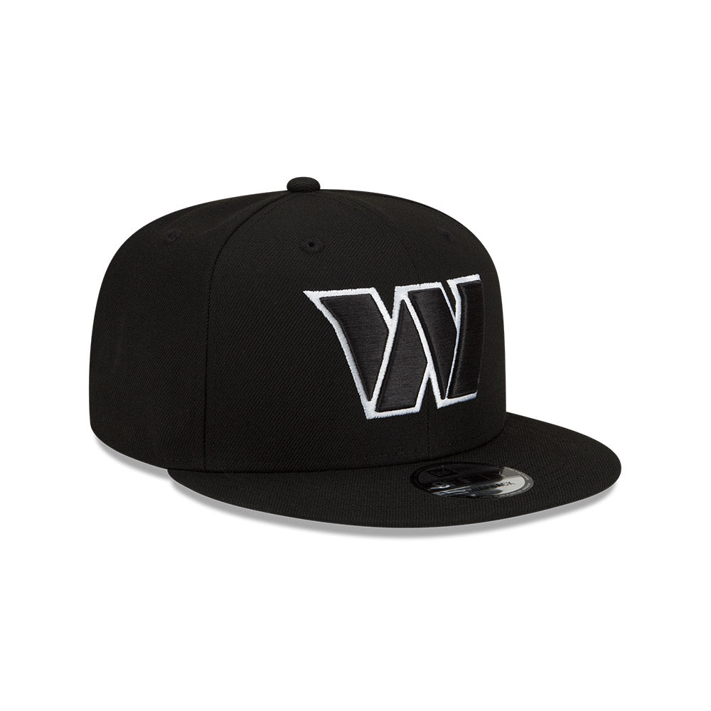Washington Commanders New Era BLACK-WHITE SERIES 9Fifty Snapback Hat - Black/White