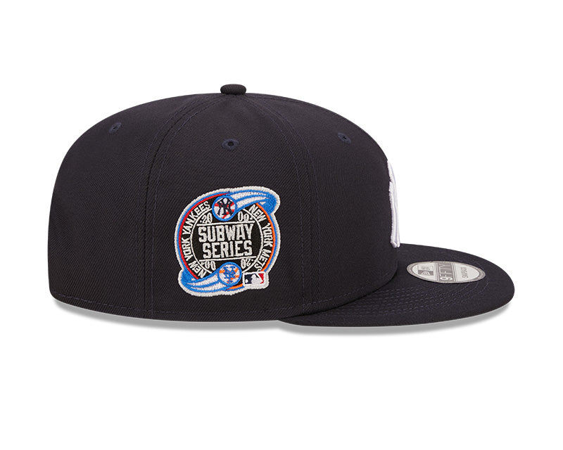 New York Yankees Exclusive New Era SUBWAY SERIES PATCH-UP Snapback Hat - Navy