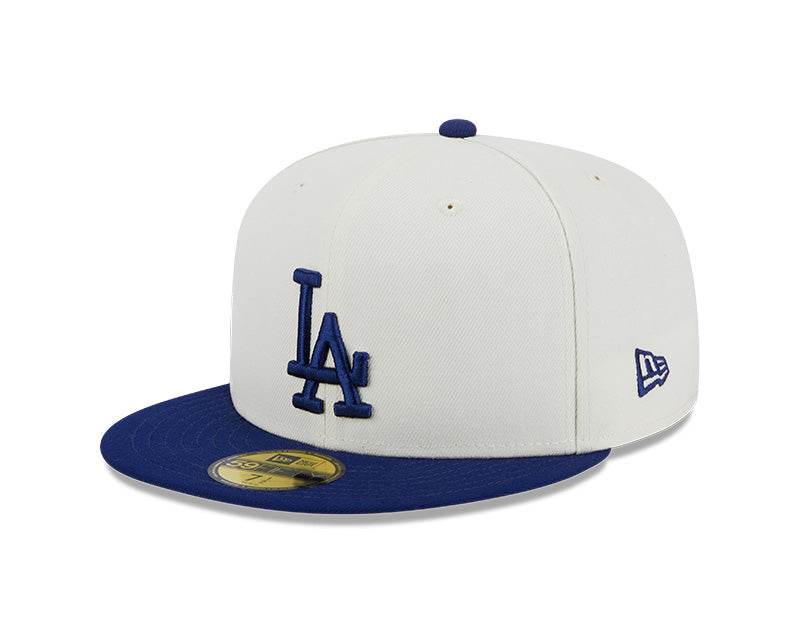 Los Angeles Dodgers 1988 WORLD SERIES Exclusive New Era RETRO 59FIFTY Fitted Hat - Chrome/Royal