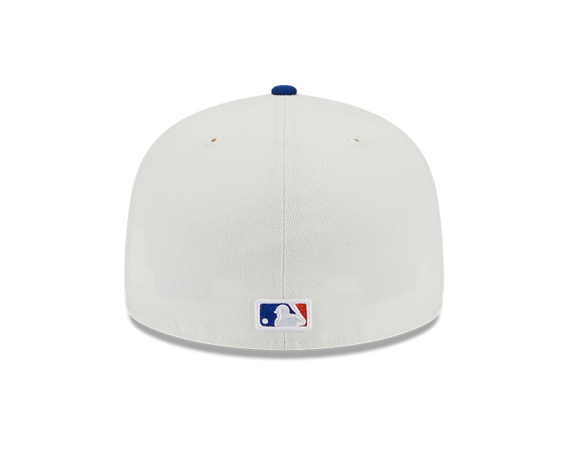 New York Mets 1986 WORLD SERIES Exclusive New Era RETRO 59FIFTY Fitted Hat - Chrome/Royal