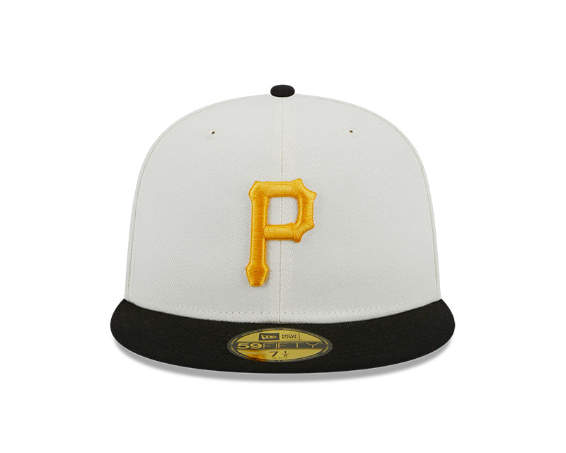 Pittsburgh Pirates 1976 WORLD SERIES Exclusive New Era RETRO 59FIFTY Fitted Hat - Chrome/Black