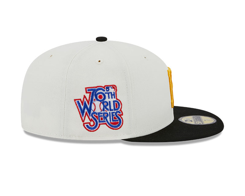 Pittsburgh Pirates 1976 WORLD SERIES Exclusive New Era RETRO 59FIFTY Fitted Hat - Chrome/Black