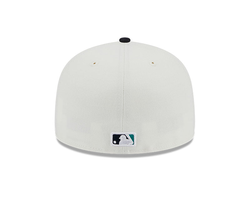 Seattle Mariners 2001 ALL-STAR GAME Exclusive New Era RETRO 59FIFTY Fitted Hat - Chrome/Navy