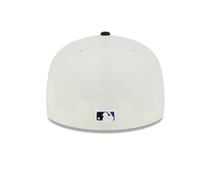Colorado Rockies 2007 NL CHAMPIONS Exclusive New Era RETRO 59FIFTY Fitted Hat - Chrome/Black