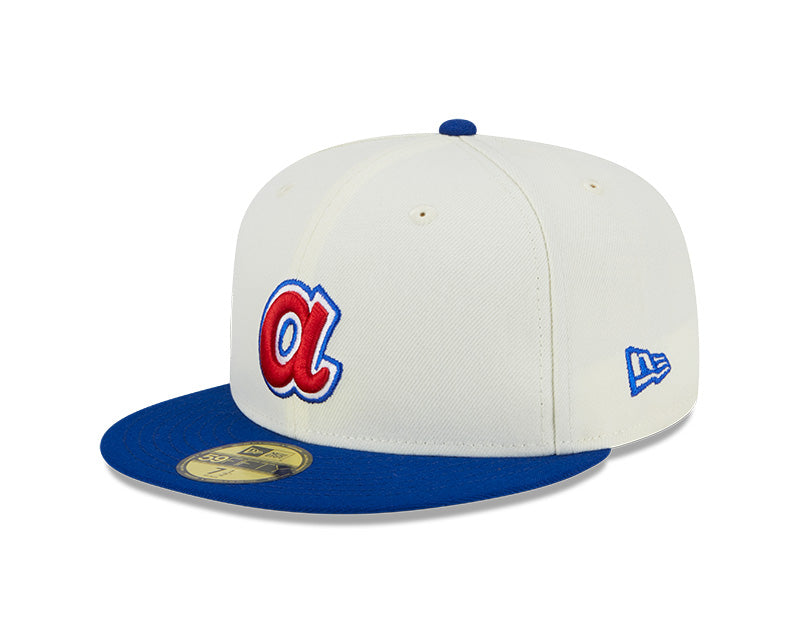 Atlanta Braves 2000 ALL-STAR Exclusive Cooperstown New Era RETRO 59FIFTY Fitted Hat - Chrome/Roya