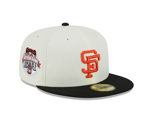 San Francisco Giants 1984 ALL-STAR GAME Exclusive New Era RETRO 59FIFTY Fitted Hat - Chrome/Black