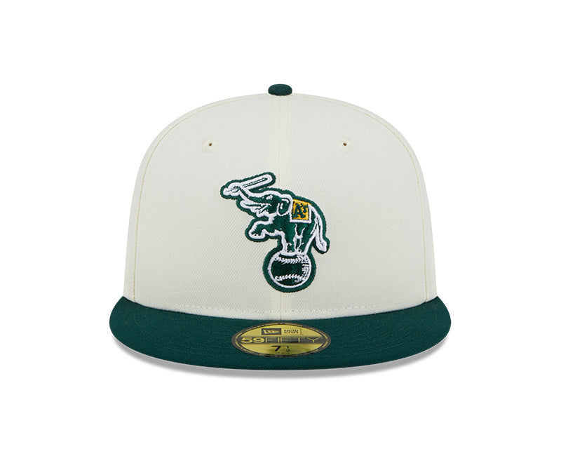 Oakland Athletics 1987 ALL-STAR GAME Cooperstown Exclusive New Era RETRO 59FIFTY Fitted Hat - Chrome/Pine