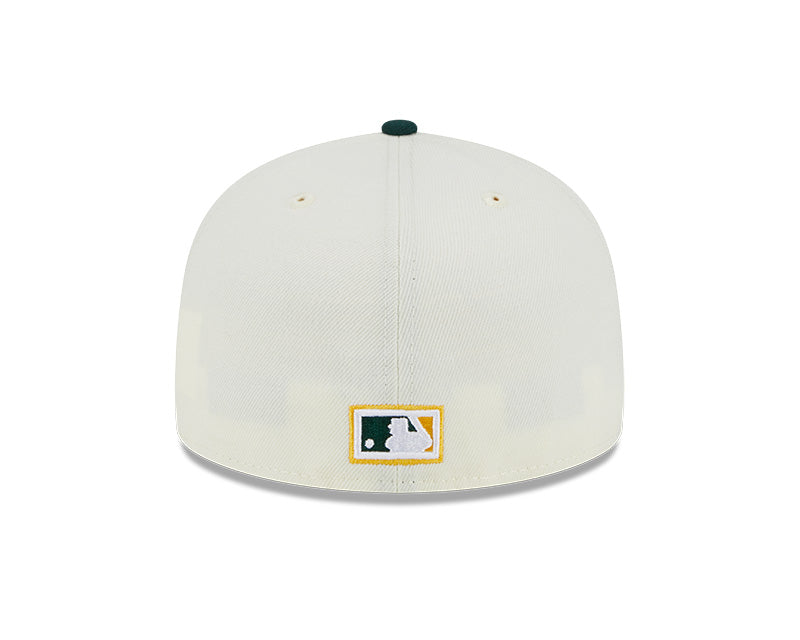 Oakland Athletics 1987 ALL-STAR GAME Cooperstown Exclusive New Era RETRO 59FIFTY Fitted Hat - Chrome/Pine