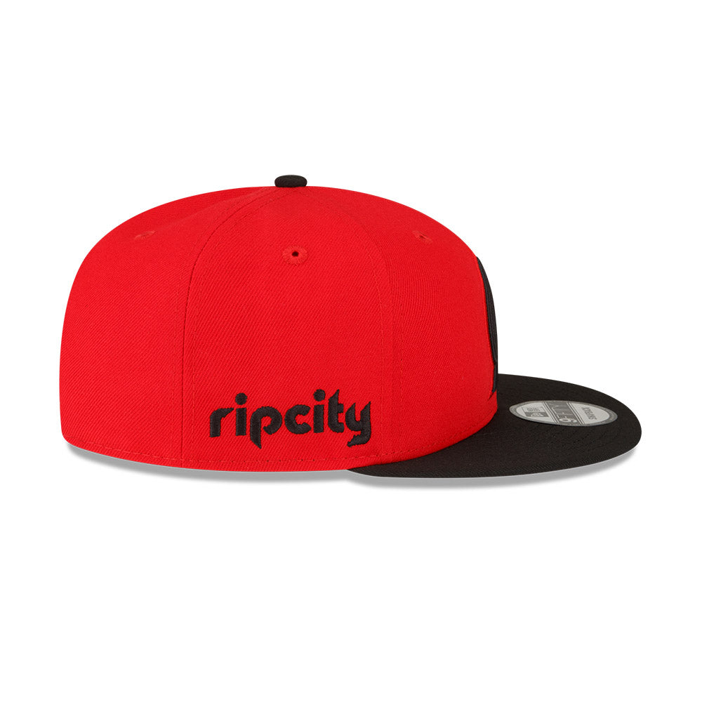 Portland Trailblazers New Era Jersey Hook Statement Edition 9FIFTY Snapback Hat -Red/Black
