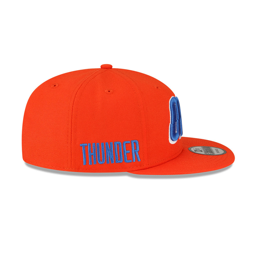 Oklahoma City Thunder New Era Jersey Hook Statement Edition 9FIFTY Snapback Hat -Orange