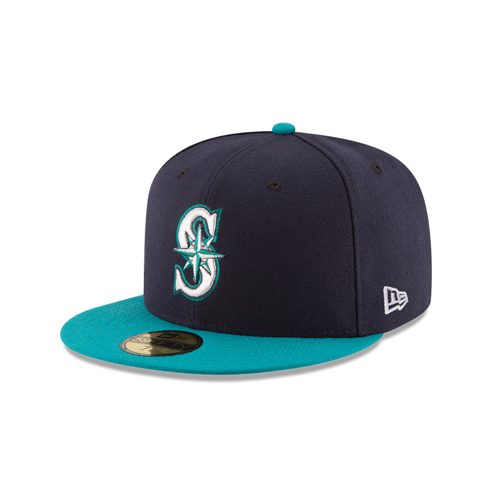 Seattle Mariners Alternate New Era 2024 Jackie Robinson Day 59FIFTY Fitted Hat - Navy/Teal