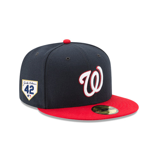 Washington Nationals Alternate New Era 2024 Jackie Robinson Day 59FIFTY Fitted Hat - Navy/Red