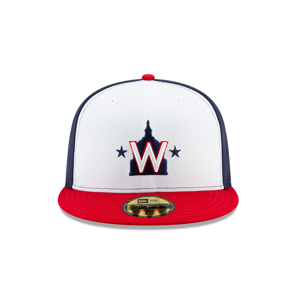 Washington Nationals Alternate 2 New Era 2024 Jackie Robinson Day 59FIFTY Fitted Hat - White/Red/Navy
