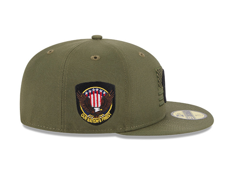 Los Angeles Angels New Era 2023 Armed Forces Day On-Field 59FIFTY Fitted Hat - Olive