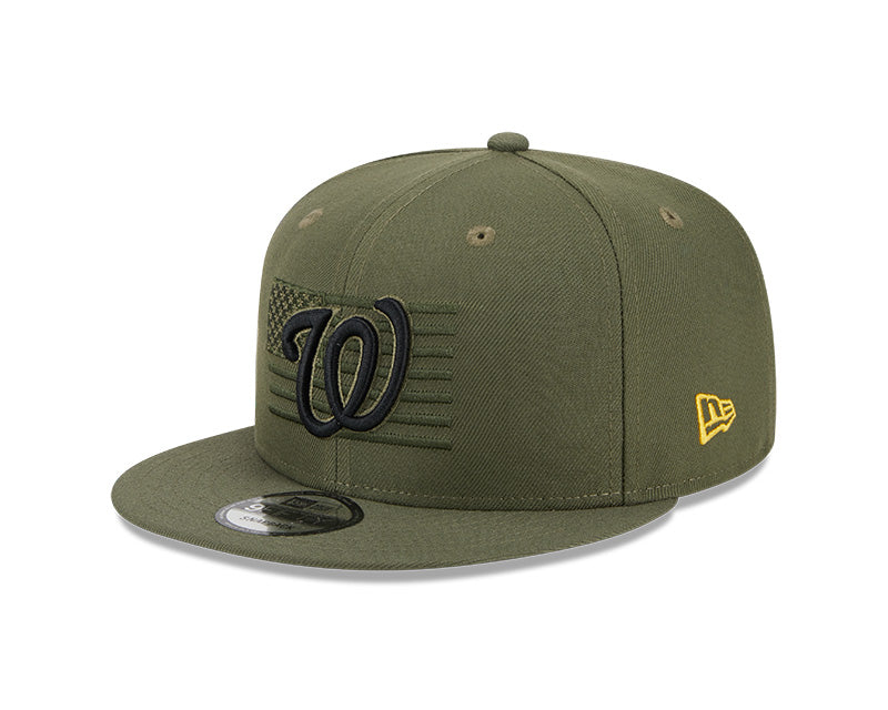 Washington Nationals New Era 2023 Armed Forces Day 9FIFTY Snapback Hat - Olive