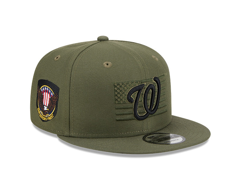 Washington Nationals New Era 2023 Armed Forces Day 9FIFTY Snapback Hat - Olive