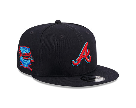 Atlanta Braves New Era 2023 FATHER'S DAY 9FIFTY Snapback Adjustable Hat - Navy