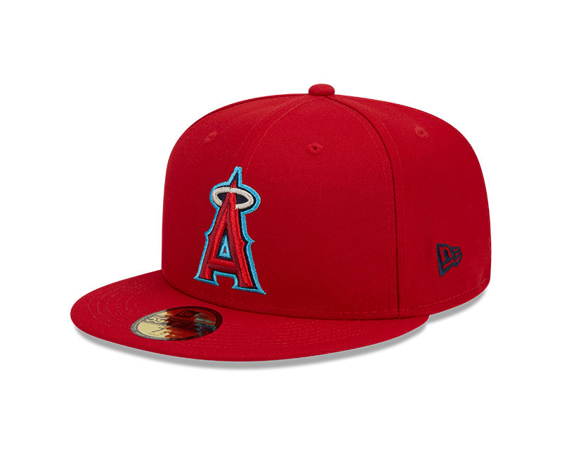 Los Angeles Angels New Era 2023 MLB Father's Day On-Field 59FIFTY Fitted Hat - Red